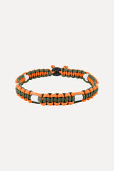 Zeckenhalsband mit EM-Keramik · Fox Orange × Army Grün